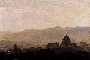 Pierre de Valenciennes View of Rome in the Morning oil painting reproduction